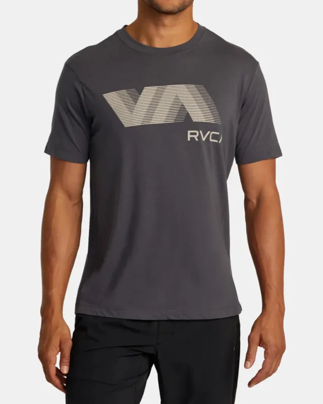 RVCA VA BLUR TEE - SLATE sold by Sun Diego Boardshops