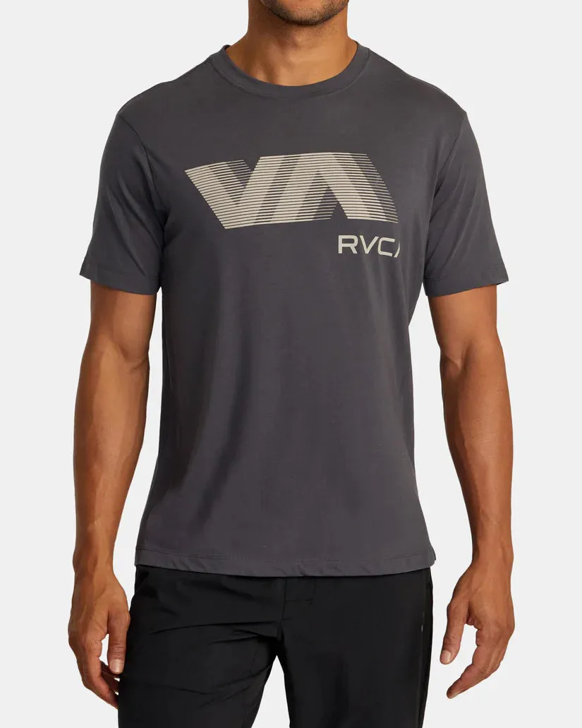 RVCA VA BLUR TEE - SLATE sold by Sun Diego Boardshops