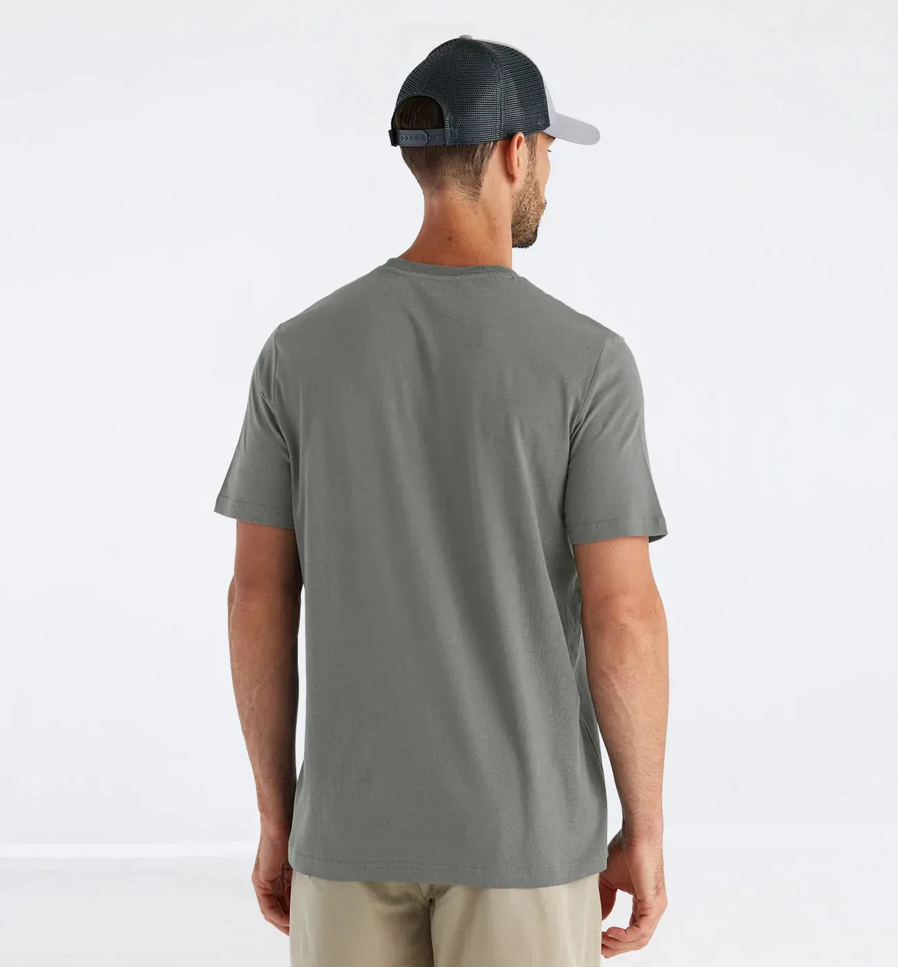 Free Fly Men's Bamboo Heritage Pocket Tee - FATIGUE sold by Sun Diego Boardshops product image thumbnail 2