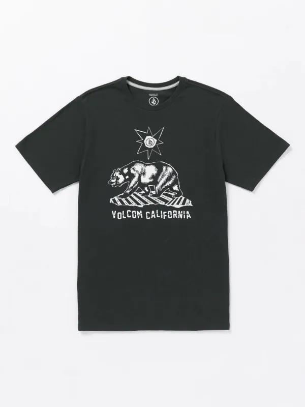 Volcom Grizzled Short Sleeve Tee - Washed Black sold by Sun Diego Boardshops