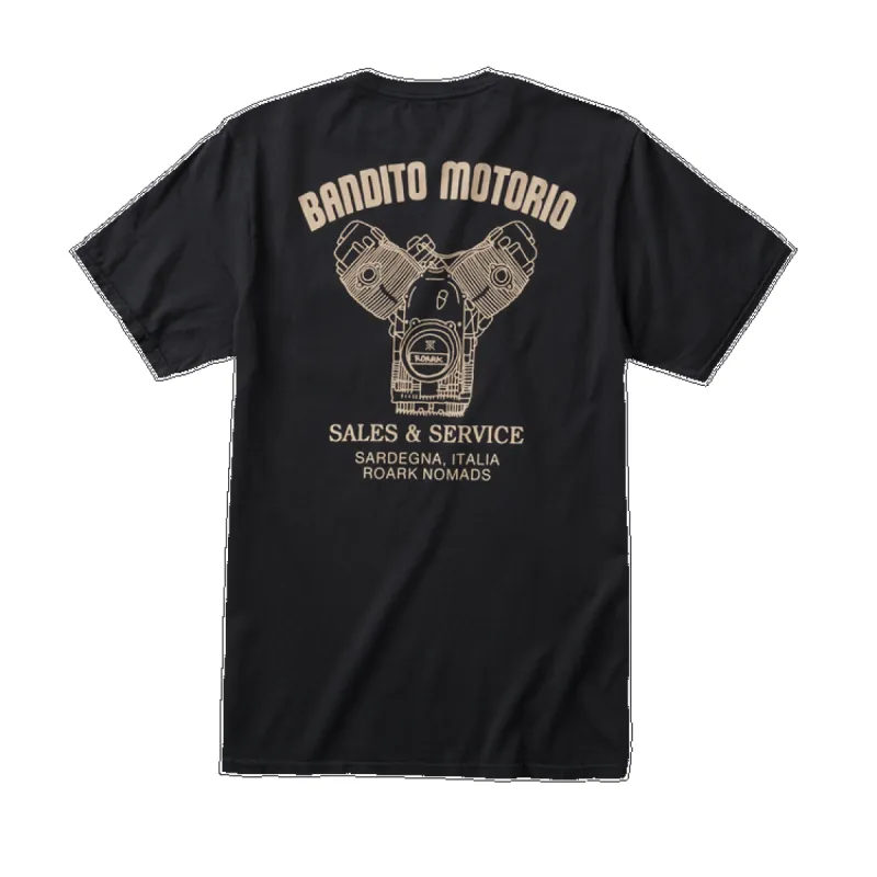 ROARK REVIVAL Bandito Motorio Premium Tee - BLACK sold by Sun Diego Boardshops
