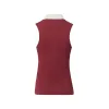 MALBON GOLF CLAUDIA SLEEVELESS POLO - PORT sold by Sun Diego Boardshops