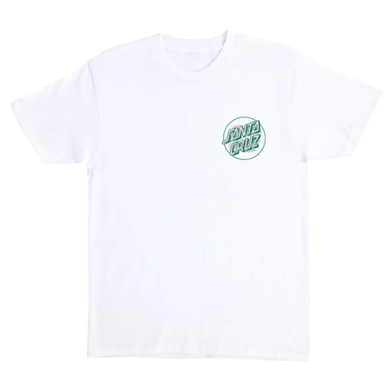 Santa Cruz Beginning Dot Mens Santa Cruz T-Shirt - White made by Sun Diego Boardshops