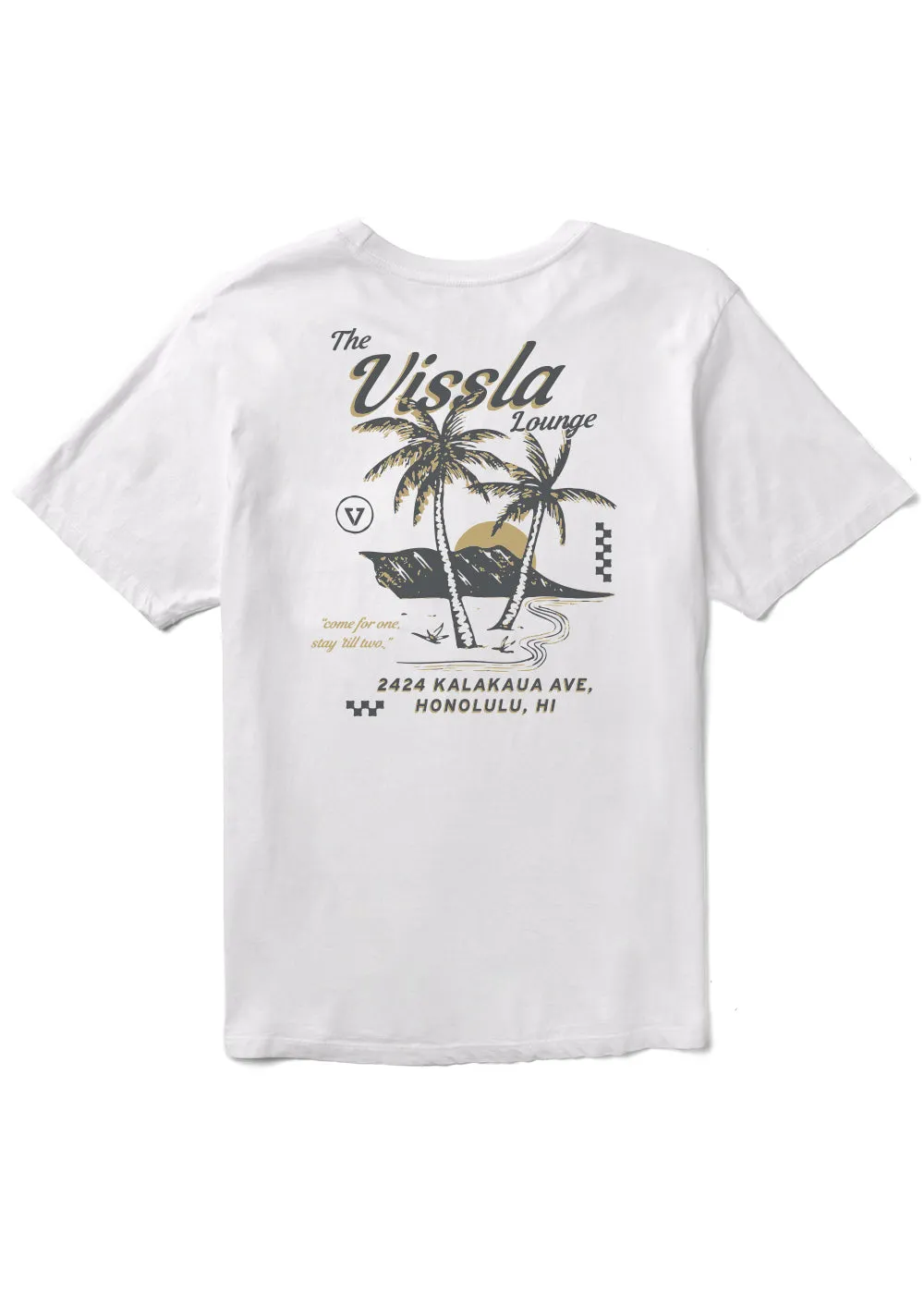 Vissla Lounge Premium Pocket Tee - White sold by Sun Diego Boardshops