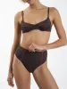 Thrills Nexus High Waist Bikini Bottom - Chocolate Plum sold by Sun Diego Boardshops