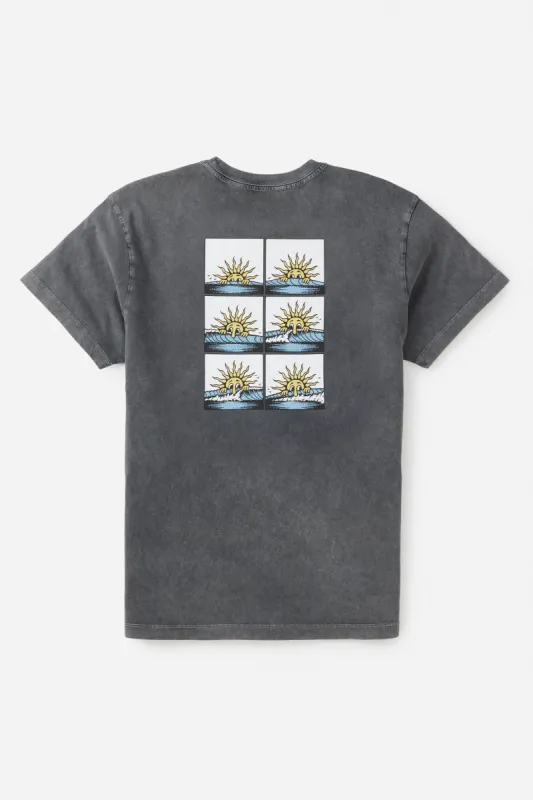 KATIN GLANCE TEE - BLACK SAND WASH sold by Sun Diego Boardshops