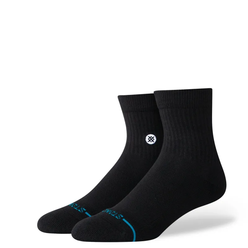 Stance Icon Quarter Socks - BLACK sold by Sun Diego Boardshops