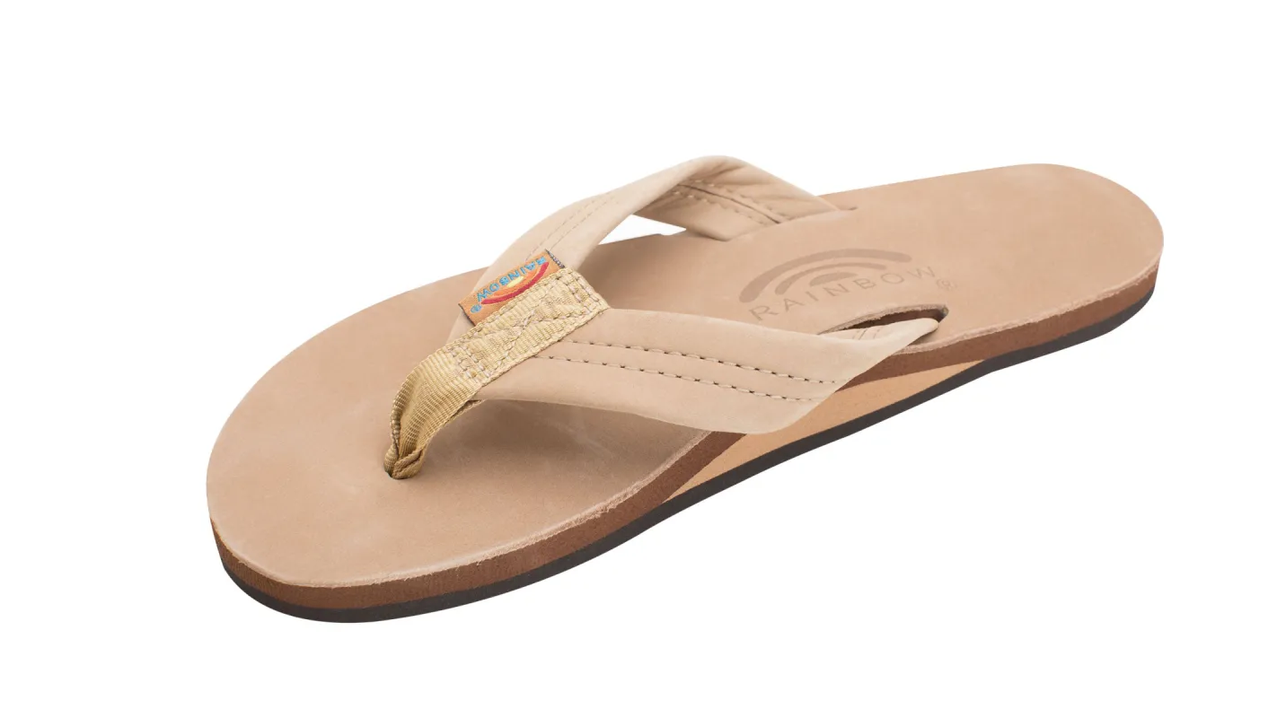 Rainbow Women's Single Layer Arch Support Premier Leather With 1" Strap - Sierra Brown sold by Sun Diego Boardshops