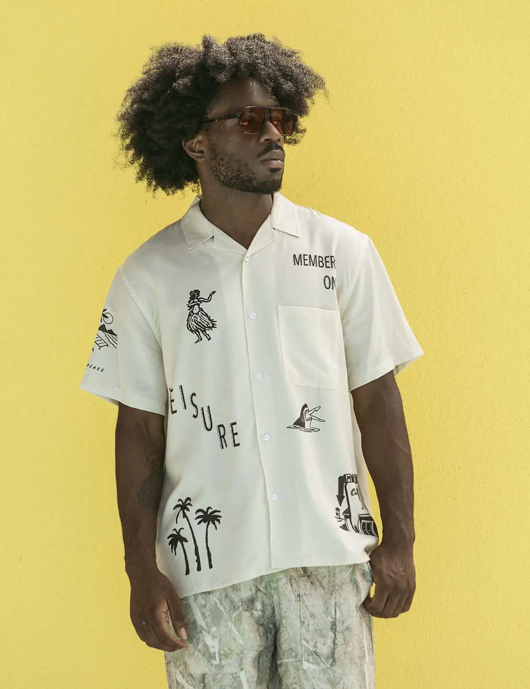 Duvin Design Company STAMP BUTTONUP - ANTIQUE sold by Sun Diego Boardshops