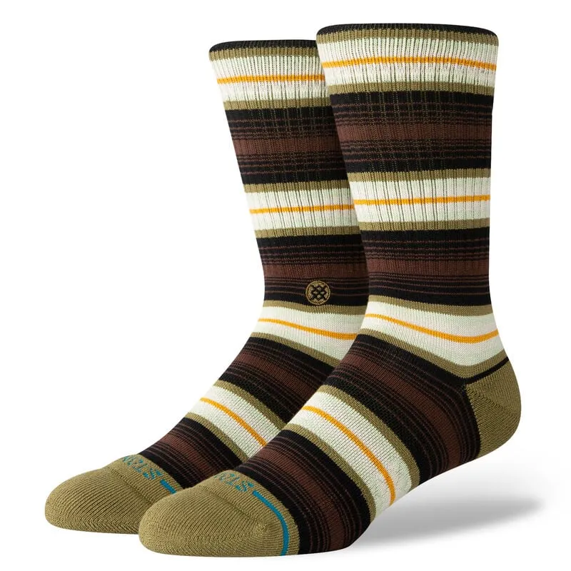 Stance Hassagore Cotton Crew Socks - CHIVE sold by Sun Diego Boardshops