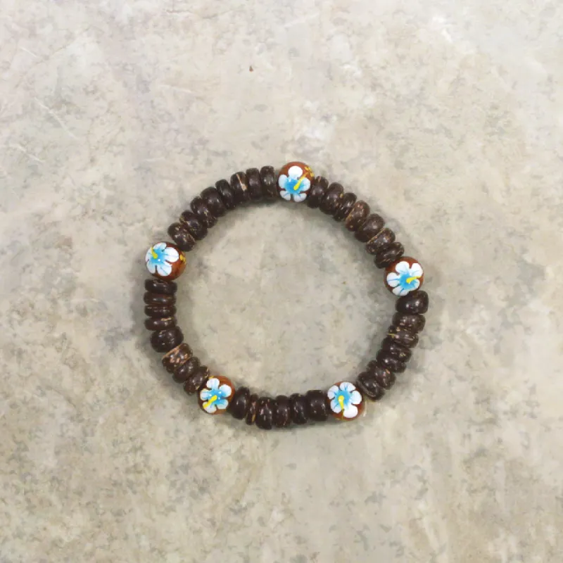 MAUNA KAI Elastic Coco & Wood Bracelet - ASSORTED sold by Sun Diego Boardshops