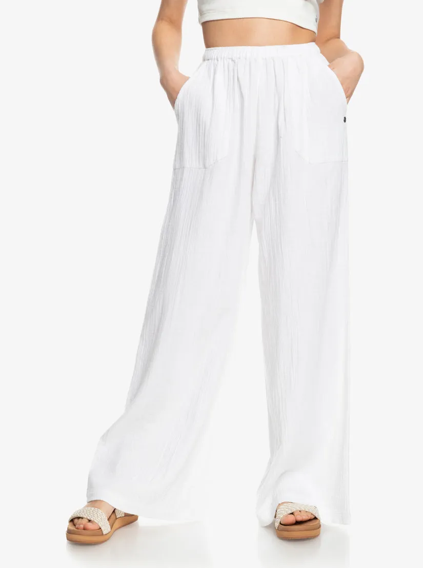 Roxy What A Vibe Pants - Snow White sold by Sun Diego Boardshops product image thumbnail 2