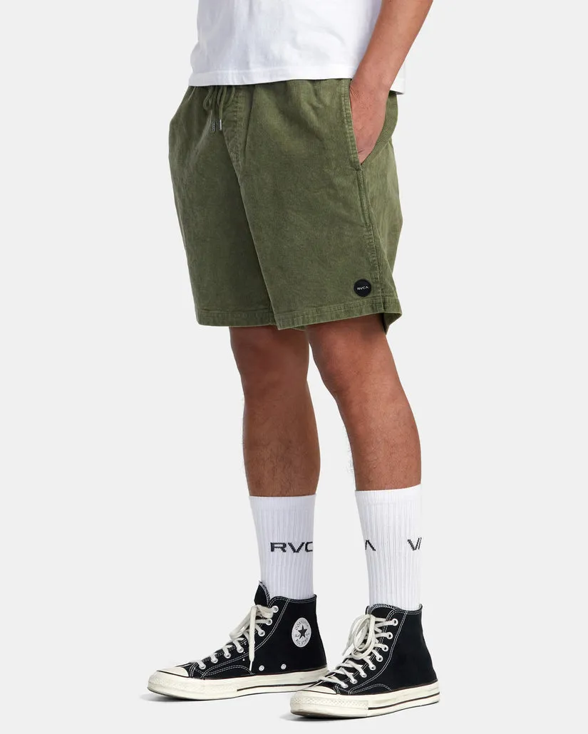 Rvca Escape Elastic Waist Corduroy Shorts 17"” - Surplus sold by Sun Diego Boardshops product image thumbnail 4