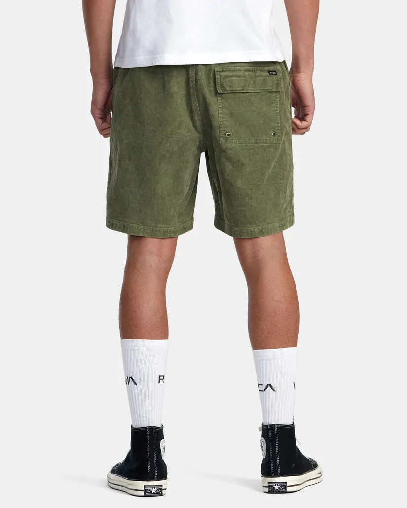 Rvca Escape Elastic Waist Corduroy Shorts 17"” - Surplus sold by Sun Diego Boardshops product image thumbnail 2