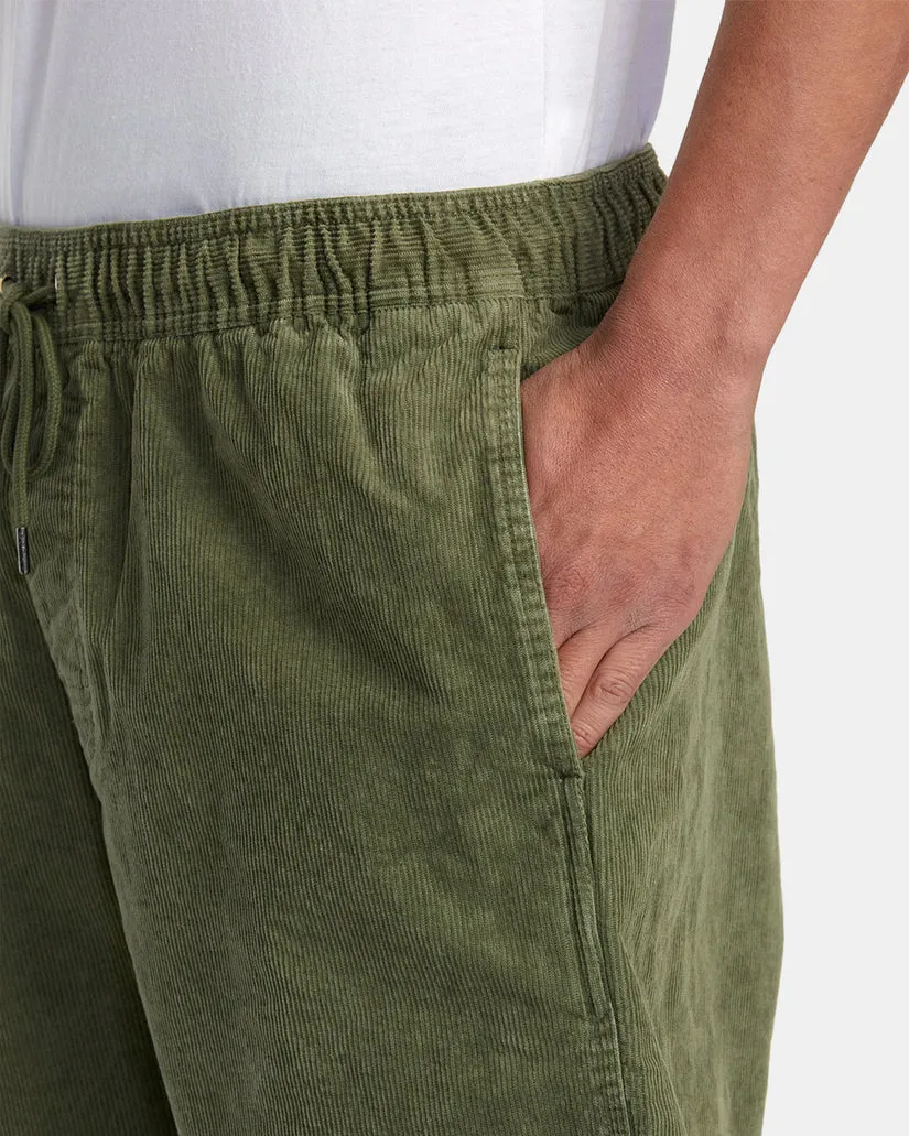 Rvca Escape Elastic Waist Corduroy Shorts 17"” - Surplus sold by Sun Diego Boardshops product image thumbnail 3