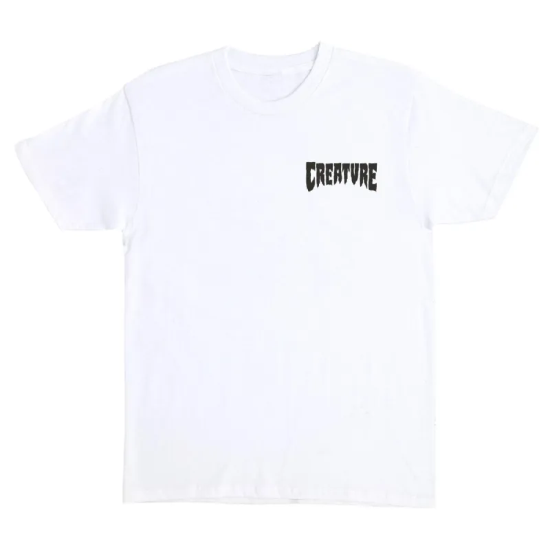 Creature Fiend Club Relic Mens Creature T-Shirt - White sold by Sun Diego Boardshops