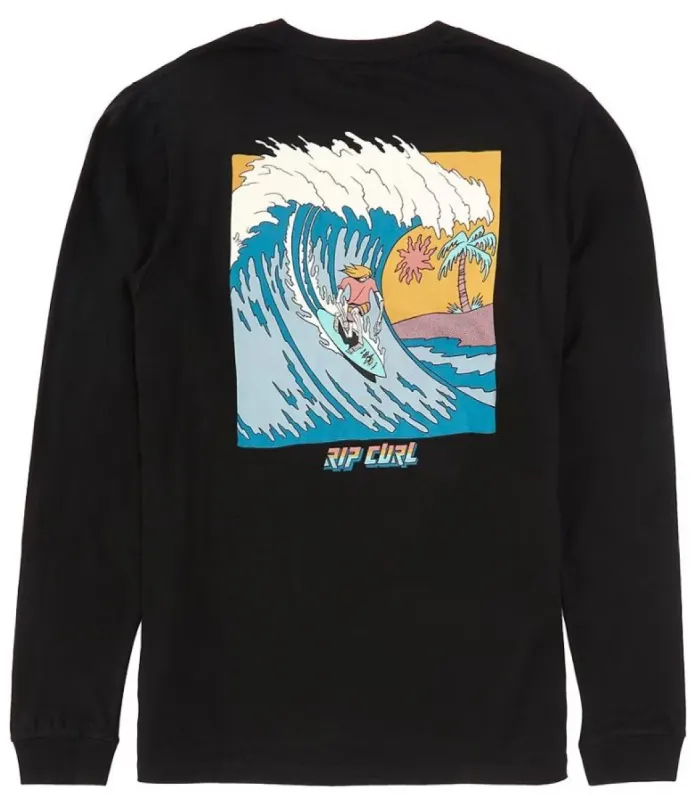 Rip Curl Death In Paradise L/S Tee - Black sold by Sun Diego Boardshops