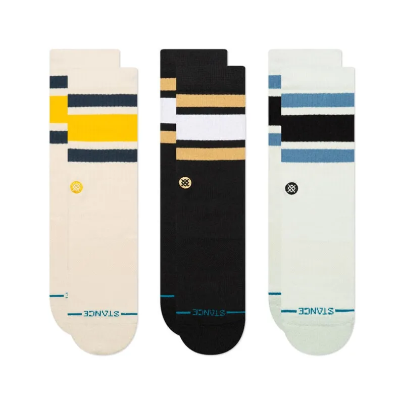 Stance COTTON CREW SOCKS 3 PACK - CREAM sold by Sun Diego Boardshops