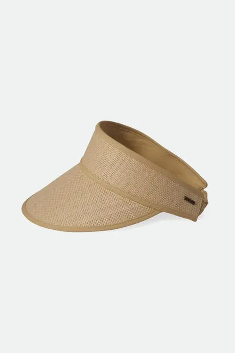 Brixton NEWPORT STRAW VISOR - Natural/Natural sold by Sun Diego Boardshops product image thumbnail 3