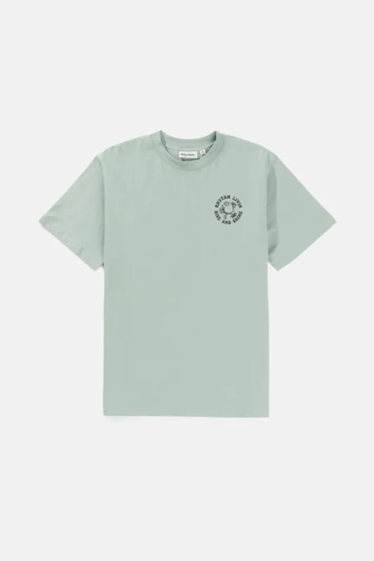 RHYTHM Rise & Shine Ss T Shirt - SEA GREEN sold by Sun Diego Boardshops