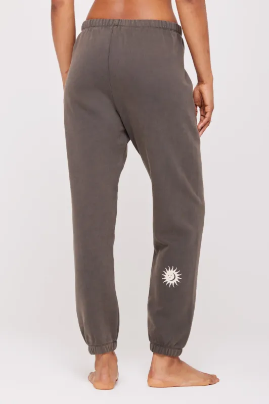Spiritual Gangster Moon Malibu Sweatpant - Vintage Black sold by Sun Diego Boardshops