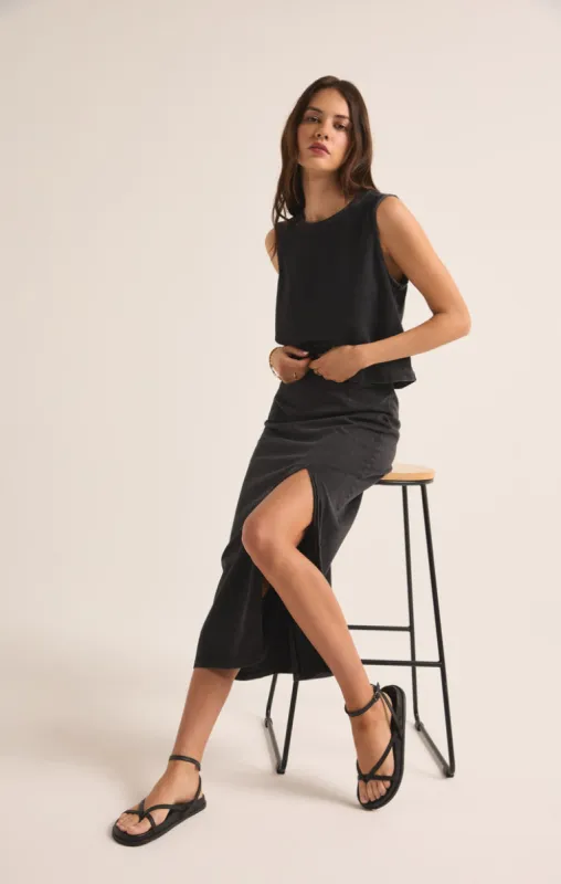 Z-Supply SLOANE COTTON JERSEY TANK - BLACK sold by Sun Diego Boardshops