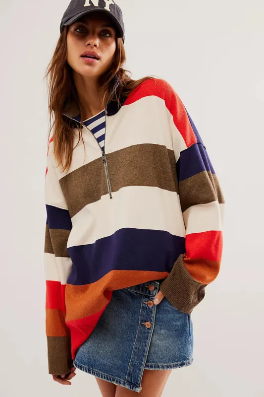 Free People Coastal Stripe Pullover - SET SAIL COMBO sold by Sun Diego Boardshops