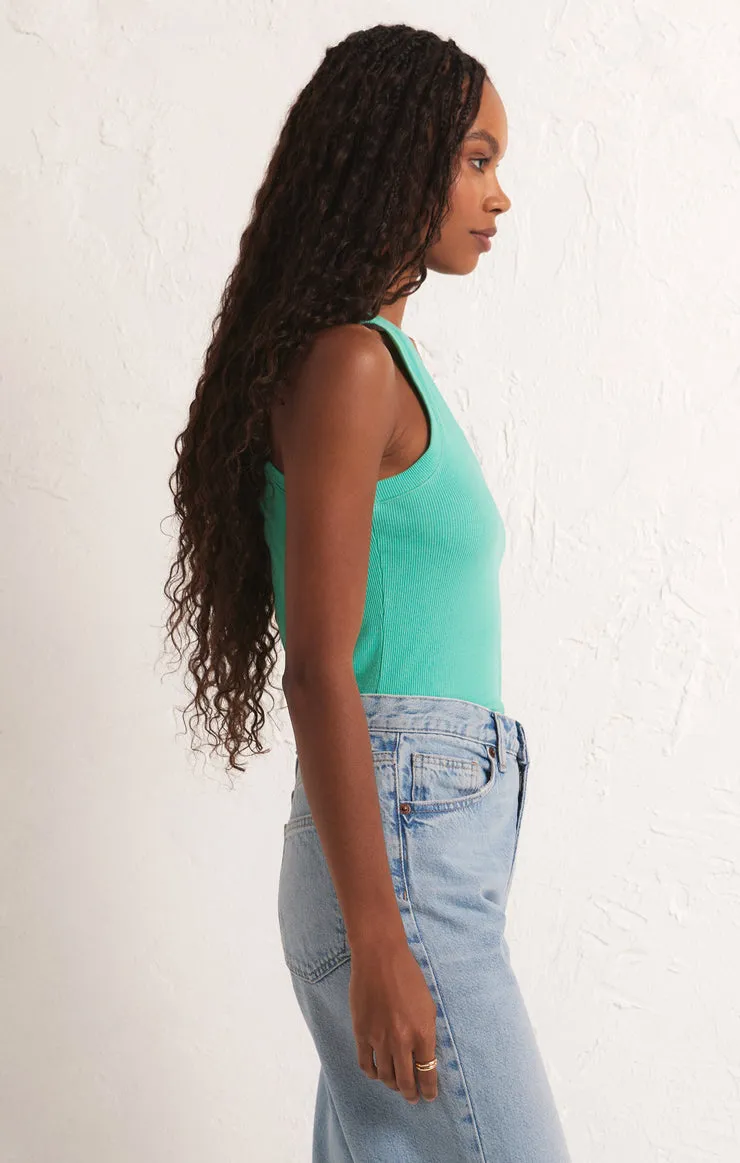 Z-SUPPLY SIRENA RIB TANK - CABANA GREEN sold by Sun Diego Boardshops product image thumbnail 4