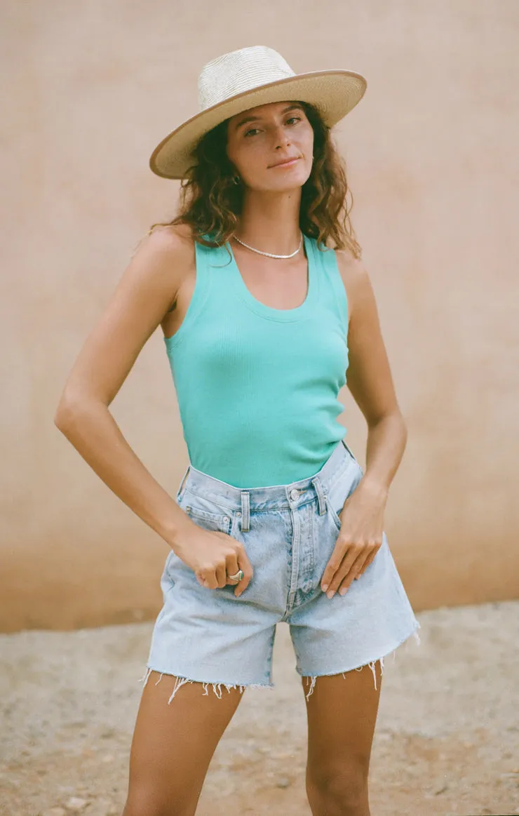 Z-SUPPLY SIRENA RIB TANK - CABANA GREEN sold by Sun Diego Boardshops