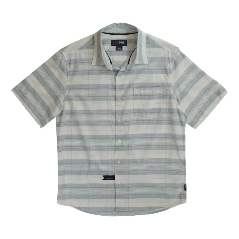 Cova ROCKPORT S/S WOVEN SHIRT- WHITE sold by Sun Diego Boardshops