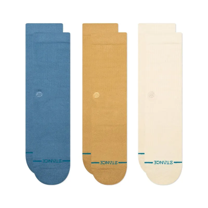 Stance ICON CREW SOCKS 3 PACK - CREAM sold by Sun Diego Boardshops
