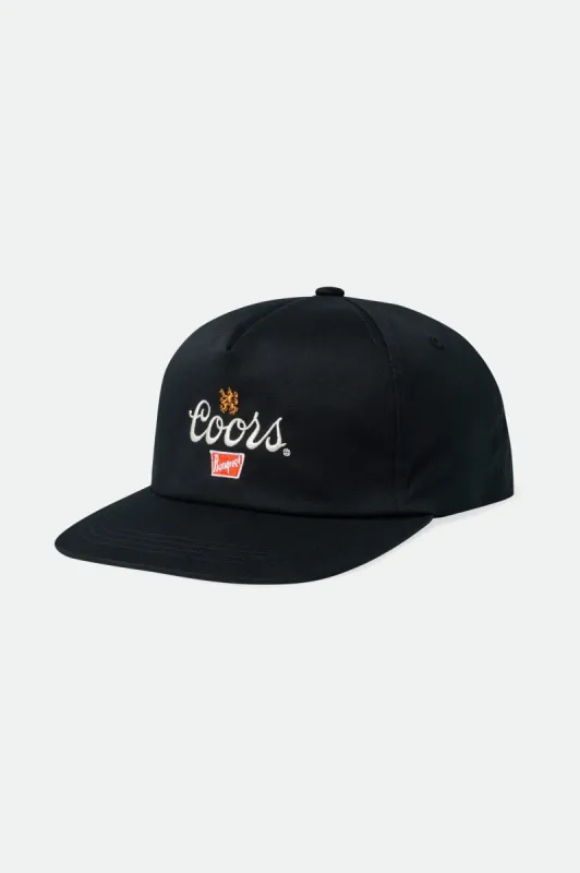 Brixton Coors Griffin Snapback - Black sold by Sun Diego Boardshops