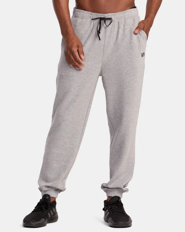 Rvca C-Able Waffle Knit Joggers - Heather Grey sold by Sun Diego Boardshops