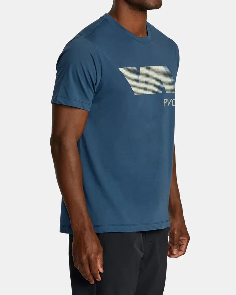 RVCA VA BLUR TEE - PETROL BLUE sold by Sun Diego Boardshops product image thumbnail 3