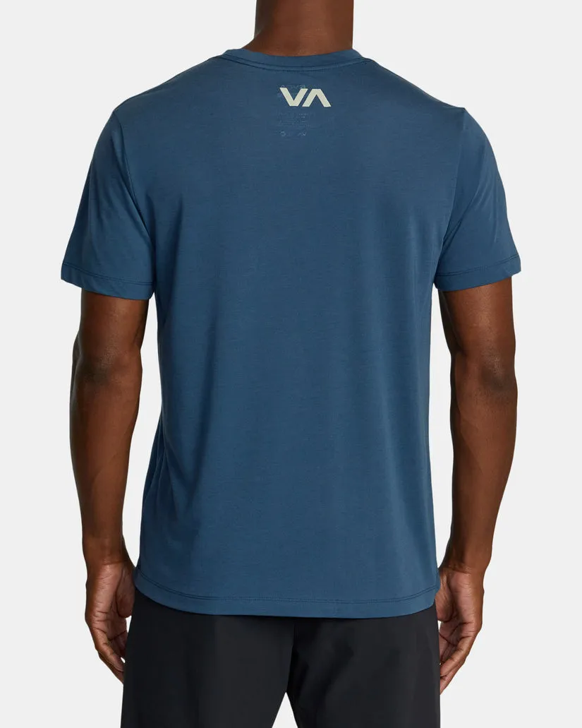 RVCA VA BLUR TEE - PETROL BLUE sold by Sun Diego Boardshops product image thumbnail 2