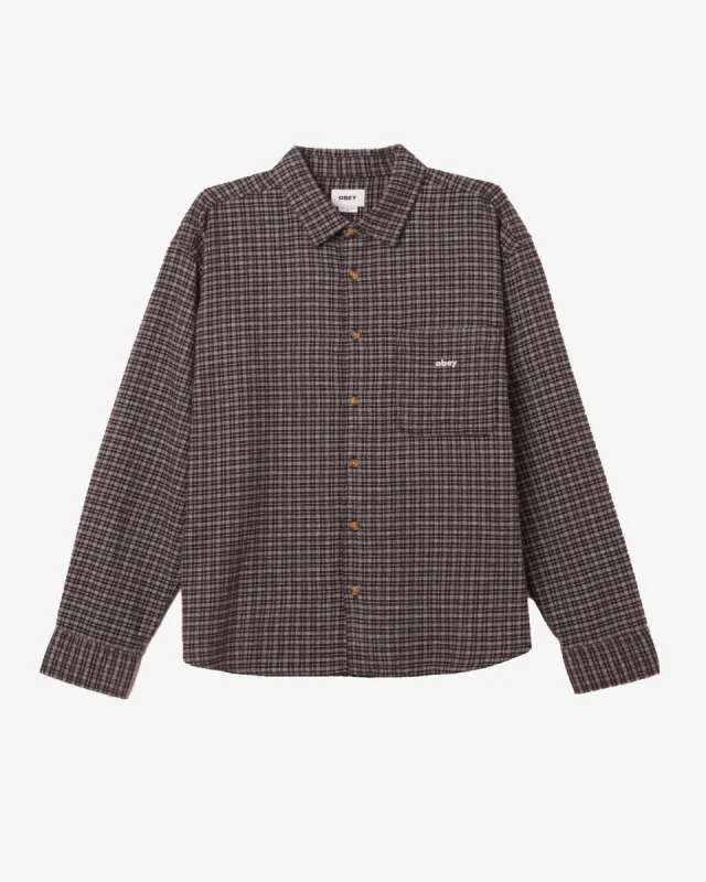 Obey BIGWIG KNOX SHIRT - BLACK MULTI sold by Sun Diego Boardshops
