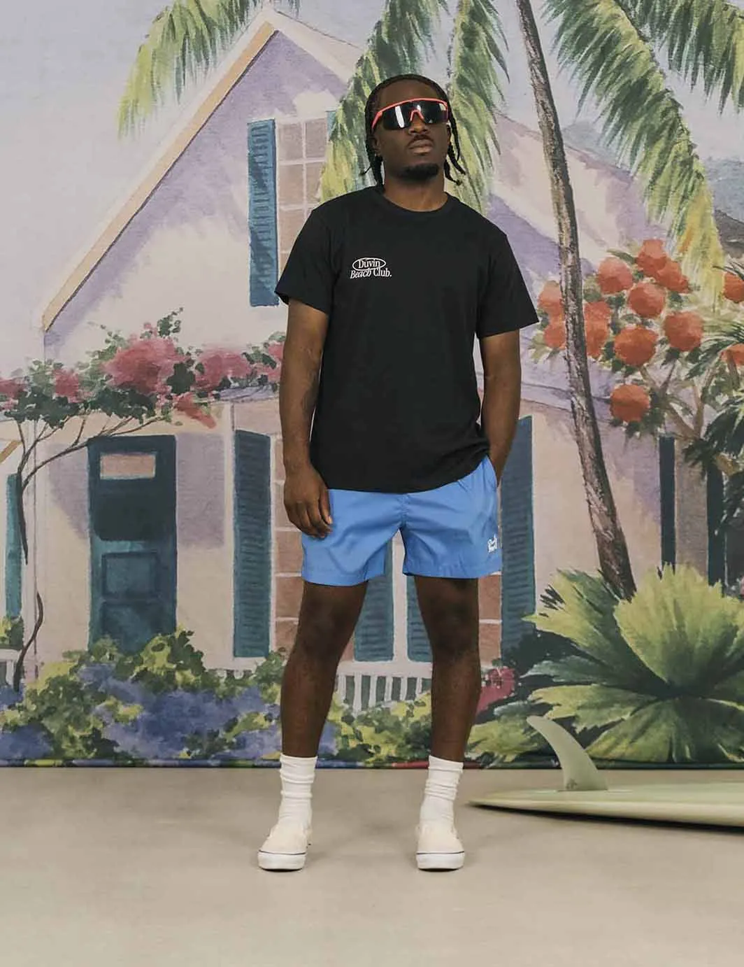 Duvin Beach Club Tee - BLACK sold by Sun Diego Boardshops