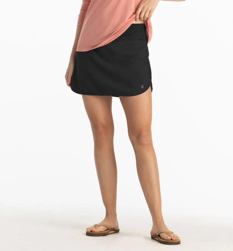 Free Fly Women's Bamboo-Lined Breeze Skort - BLACK sold by Sun Diego Boardshops