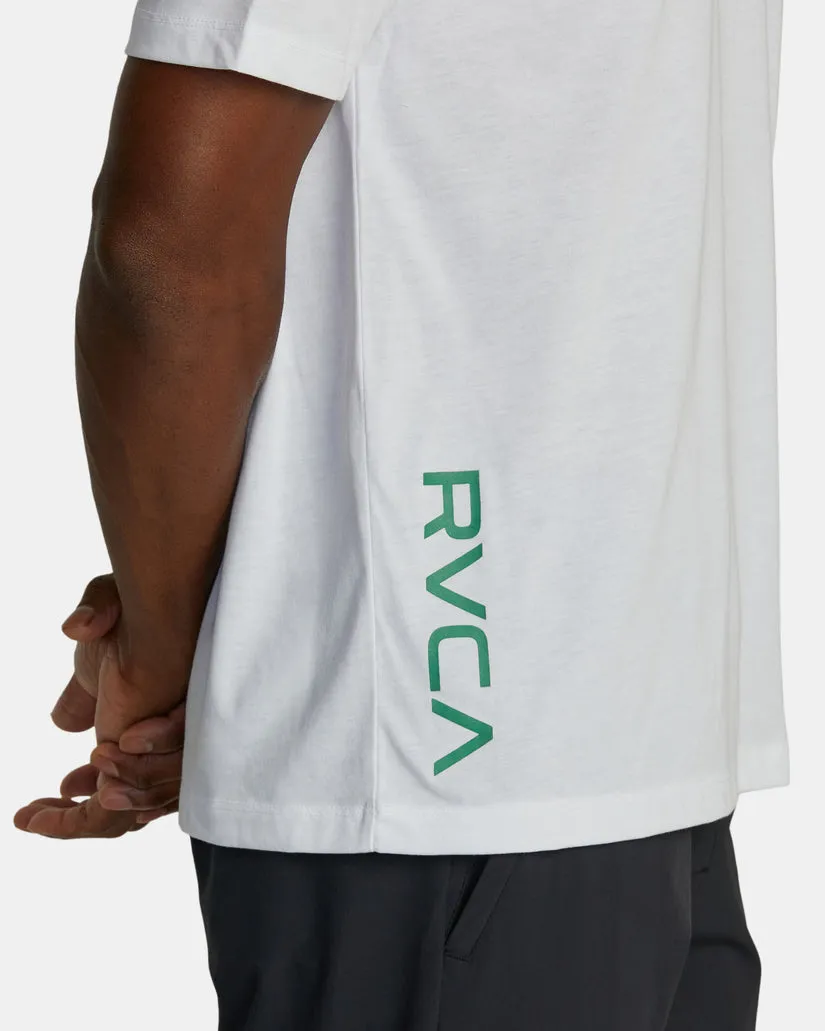RVCA 2X TEE - WHITE/GRASS/GREEN sold by Sun Diego Boardshops product image thumbnail 3