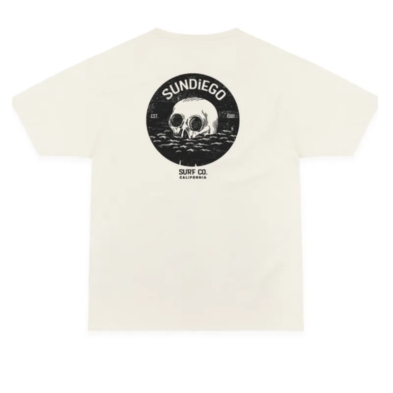 SunDiego Wave Death T-Shirt - Bone sold by Sun Diego Boardshops