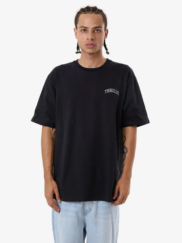 THRILLS Believe Oversize Fit Tee - BLACK sold by Sun Diego Boardshops
