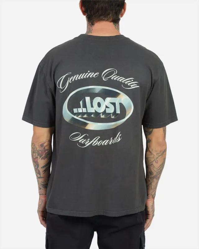 Lost ENTERPRISES Genuine Quality Boxy Tee - VINTAGE BLACK sold by Sun Diego Boardshops