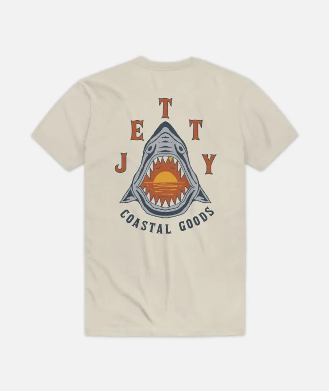 Mako Tee - Cream sold by Sun Diego Boardshops