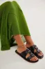 Free People Sloan Buckle Sandals - BLACK sold by Sun Diego Boardshops