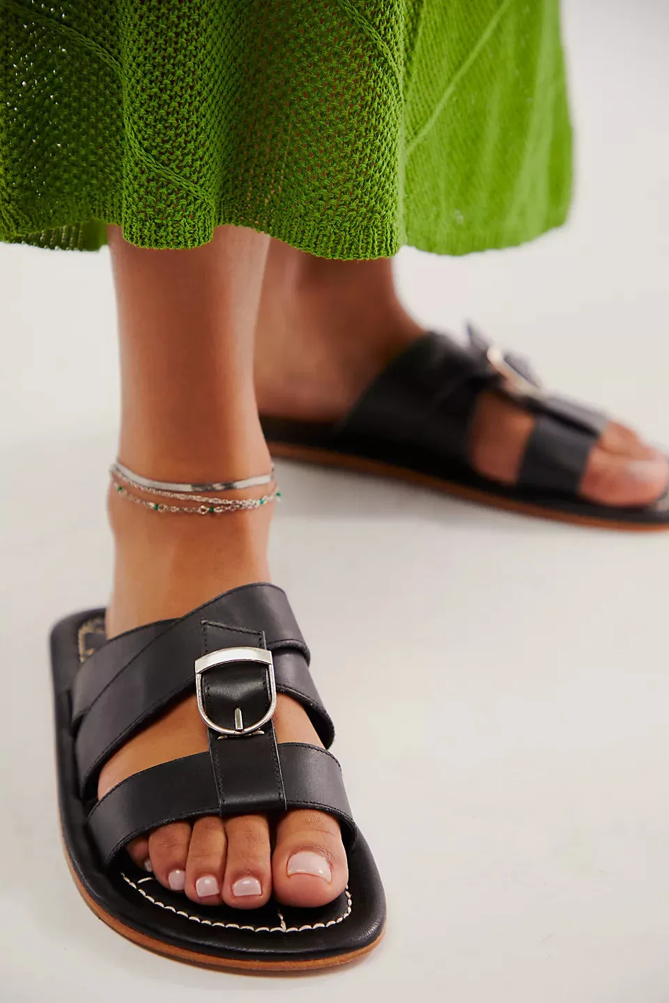 Free People Sloan Buckle Sandals - BLACK sold by Sun Diego Boardshops product image thumbnail 2