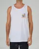 Salty Crew Siesta Charcoal Tank - WHITE sold by Sun Diego Boardshops