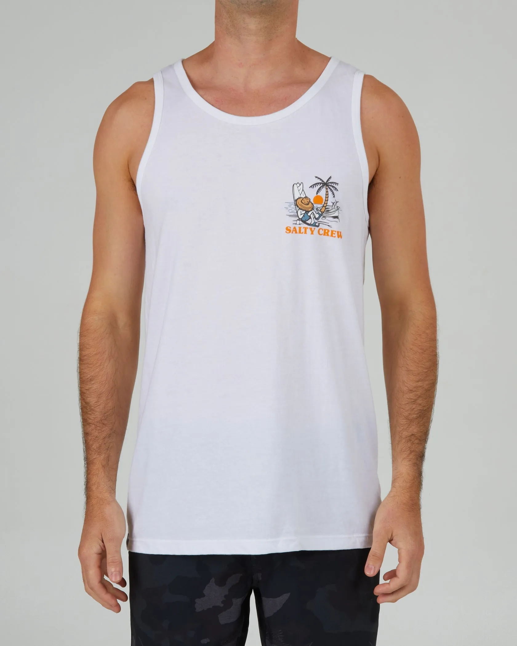 Salty Crew Siesta Charcoal Tank - WHITE sold by Sun Diego Boardshops product image thumbnail 2