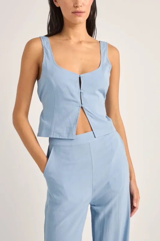 Rhythm Maya Vest Top - Cornflower sold by Sun Diego Boardshops