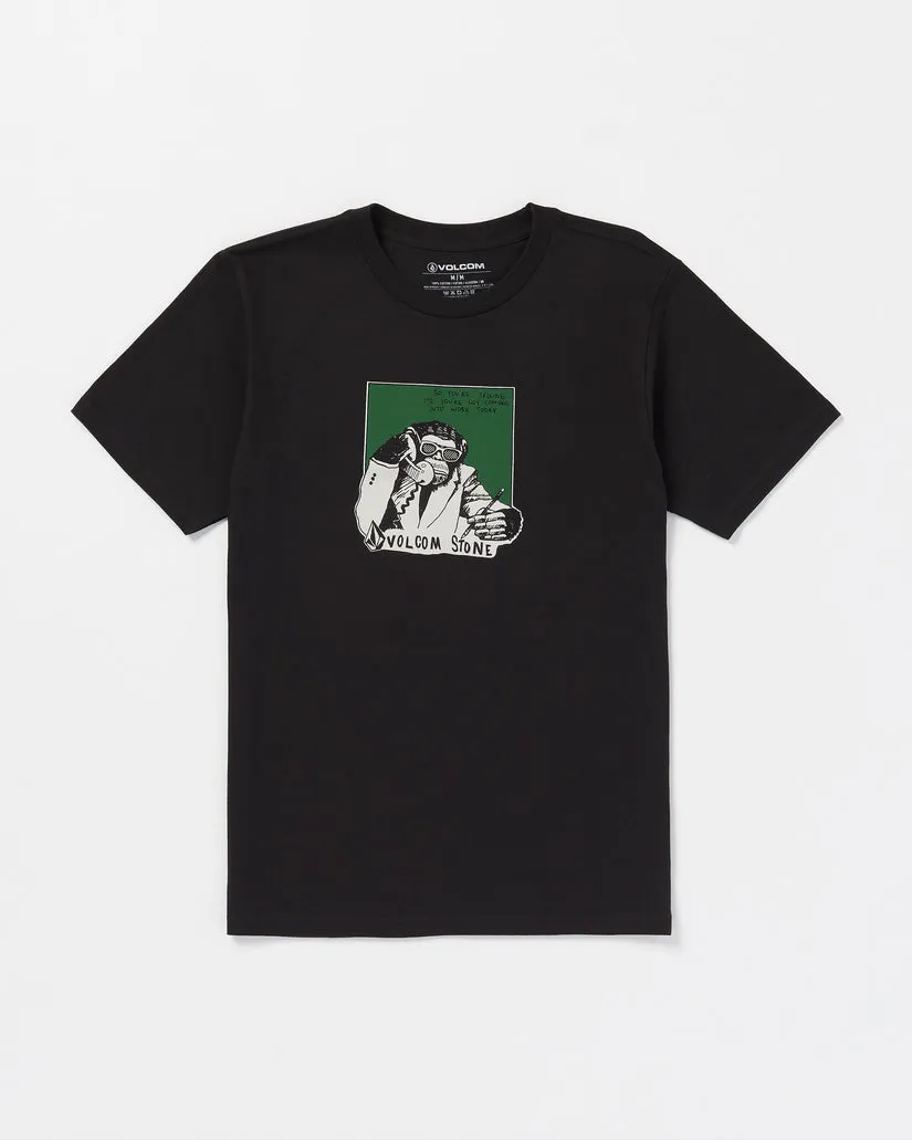 Volcom Monkeybiz Short Sleeve Tee - BLACK sold by Sun Diego Boardshops product image thumbnail 3
