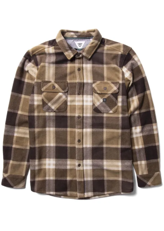 Vissla Eco-Zy Ls Polar Flannel - Java sold by Sun Diego Boardshops